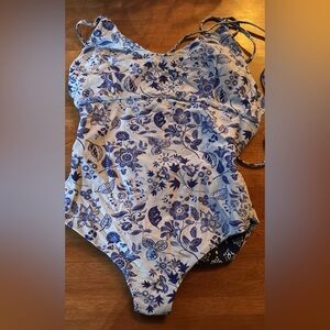 Floral Print One-Piece Swimsuit